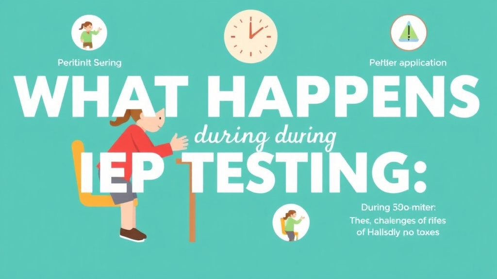 Practical workflow diagram for what Happens During Iep Testing