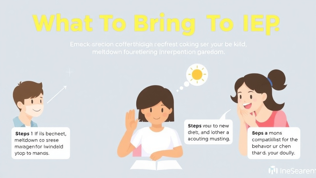 Practical checklist visual for what To Bring To Iep Meeting