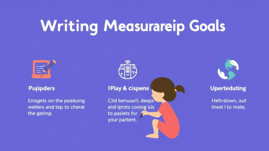 Action-oriented illustration showing how to apply writing Measurable Iep Goals