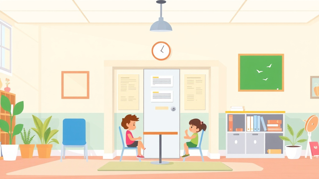 A professional illustration depicting building A Calm Corner At School