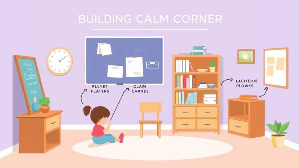 Step-by-step visual guide for implementing building A Calm Corner At School