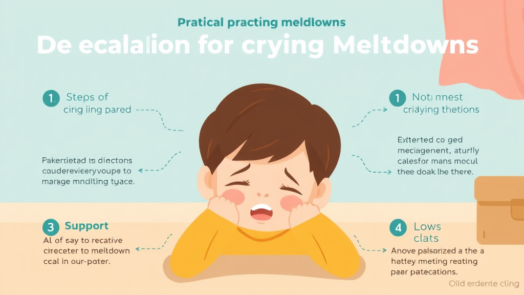 Implementation roadmap for de Escalation For Crying Meltdowns with actionable steps