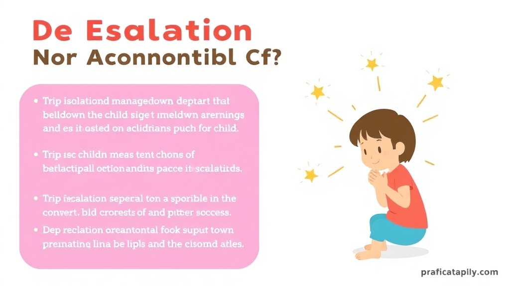 Implementation roadmap for de Escalation For Nonverbal Children with actionable steps