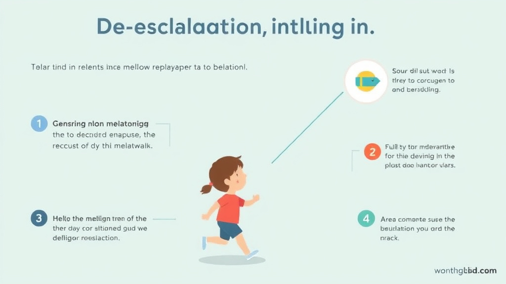 Process flow illustration for putting de Escalation When Child Runs Away into action