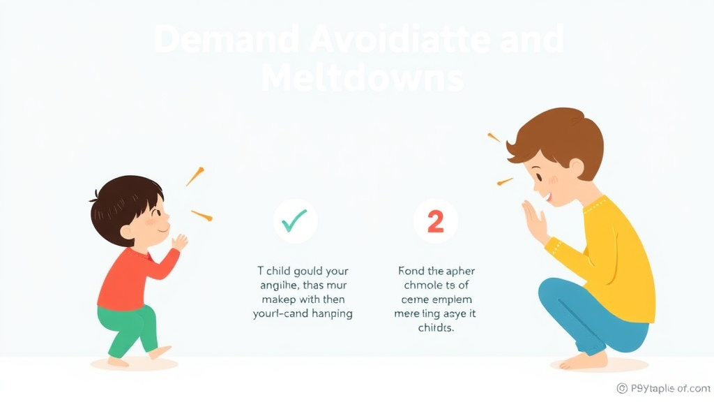 Process flow illustration for putting demand Avoidance And Meltdowns into action