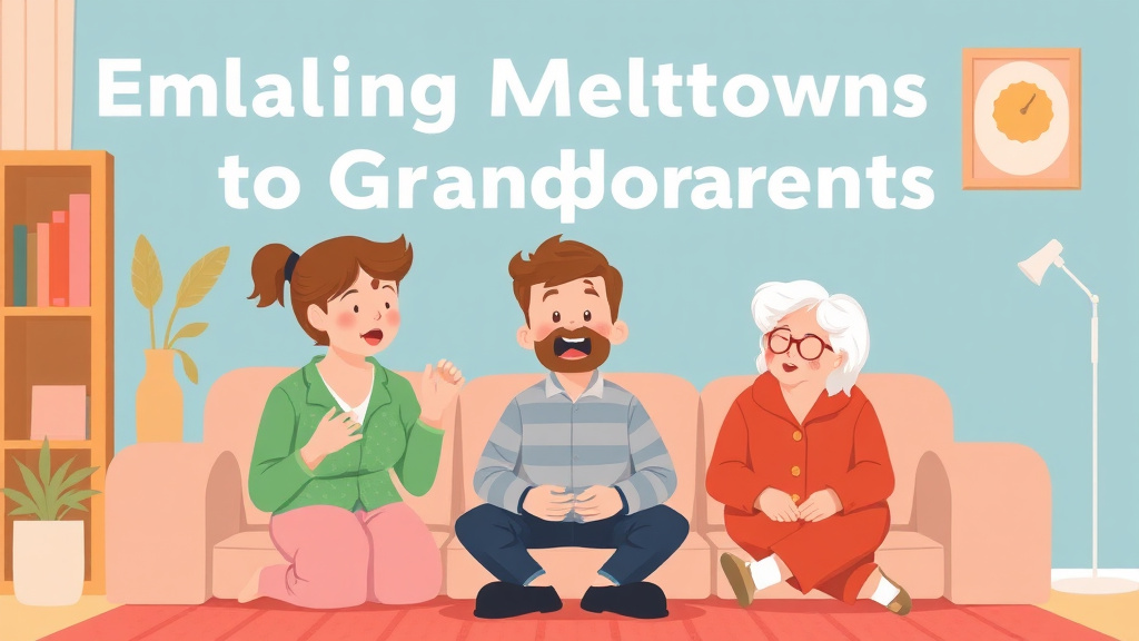 Detailed visual representation of explaining Meltdowns To Grandparents
