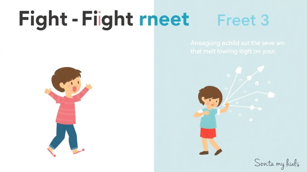 Practical checklist visual for fight Flight Freeze In Children