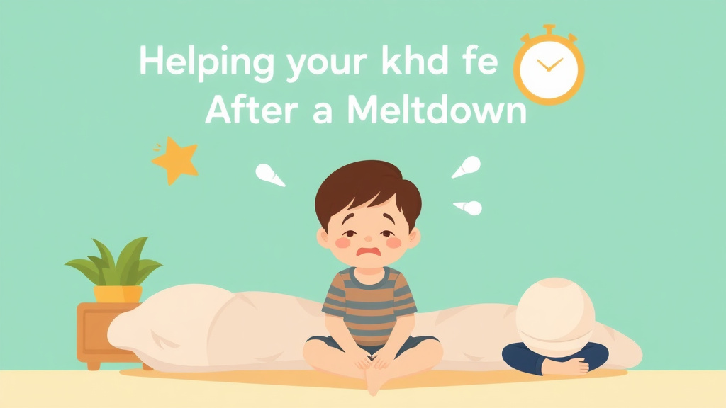 Illustration breaking down the fundamentals of helping Your Child Feel Safe After A Meltdown