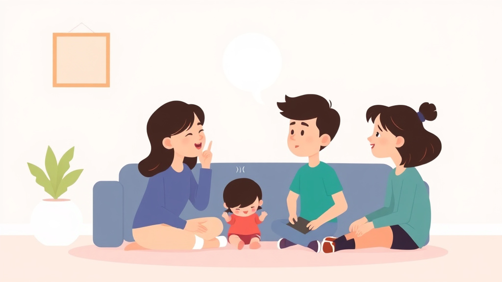 A professional illustration depicting low Demand Language During Crisis