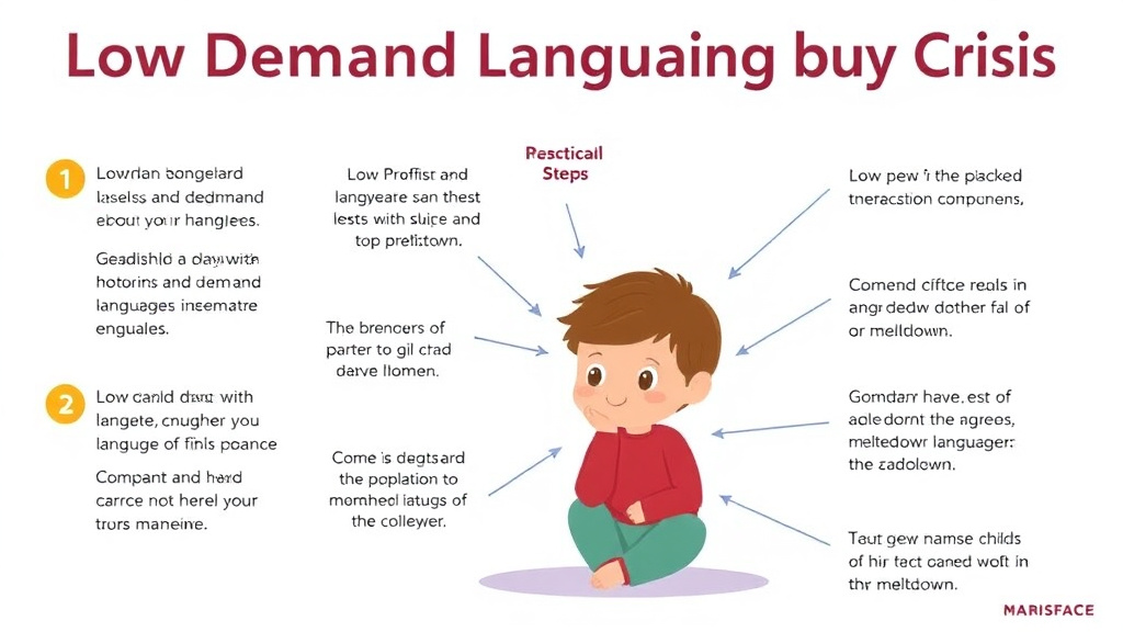 Practical checklist visual for low Demand Language During Crisis