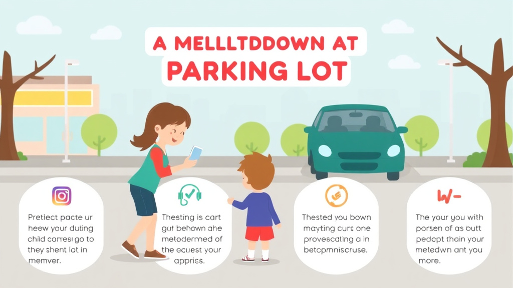 Practical checklist visual for managing a Meltdown at the Parking Lot