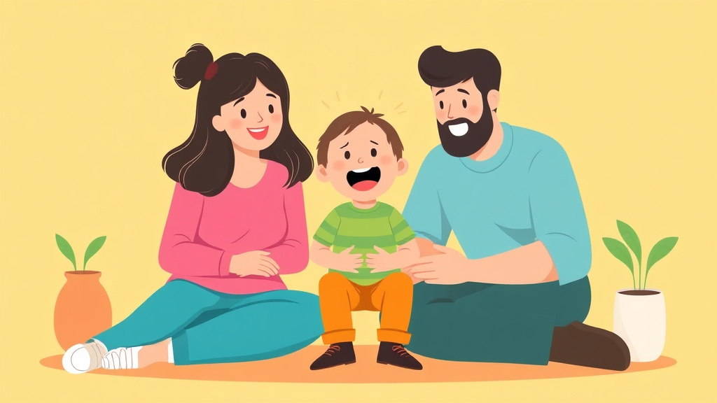 A professional illustration depicting meltdown Recovery For Parents