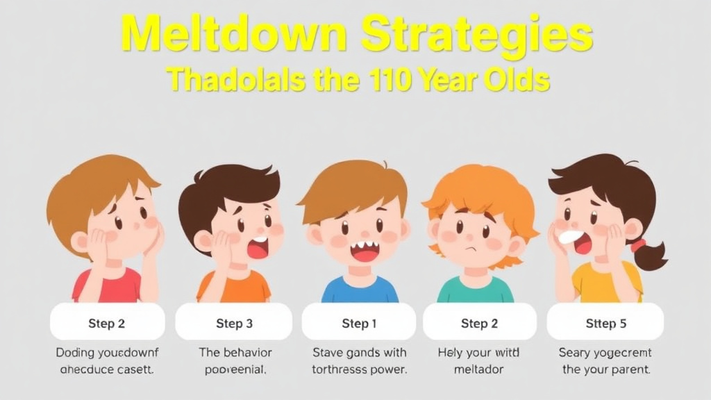 Step-by-step visual guide for implementing meltdown Strategies That Work for 10 Year Olds