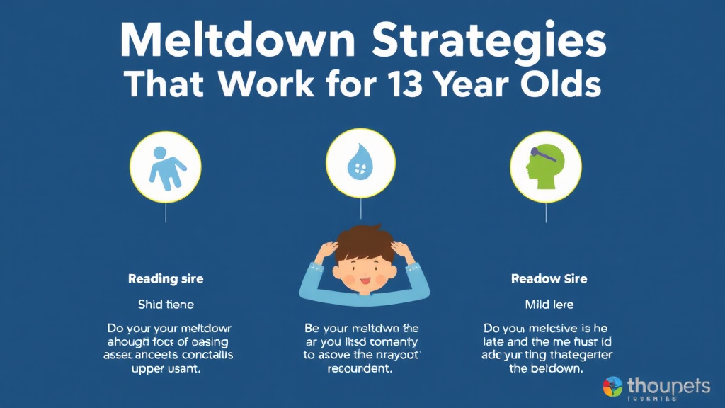 Practical workflow diagram for meltdown Strategies That Work for 13 Year Olds