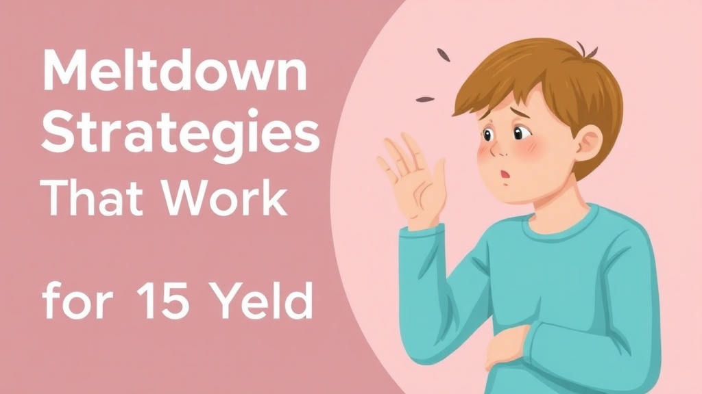 Implementation roadmap for meltdown Strategies That Work for 15 Year Olds with actionable steps