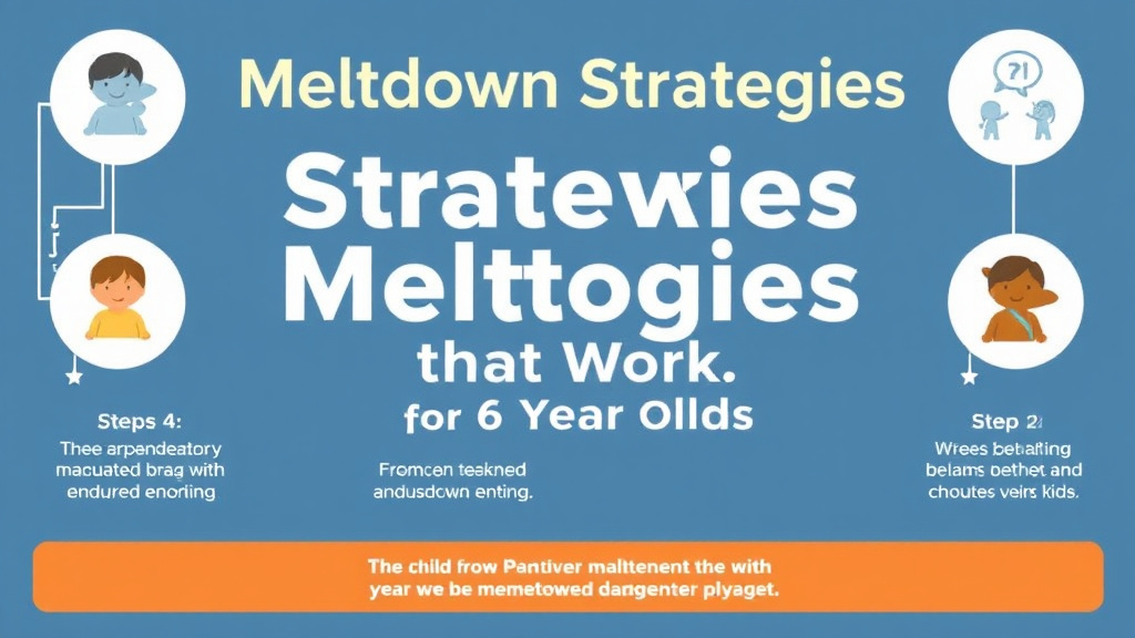 Practical workflow diagram for meltdown Strategies That Work for 6 Year Olds