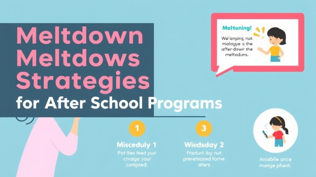Step-by-step visual guide for implementing meltdown Strategies For After School Programs