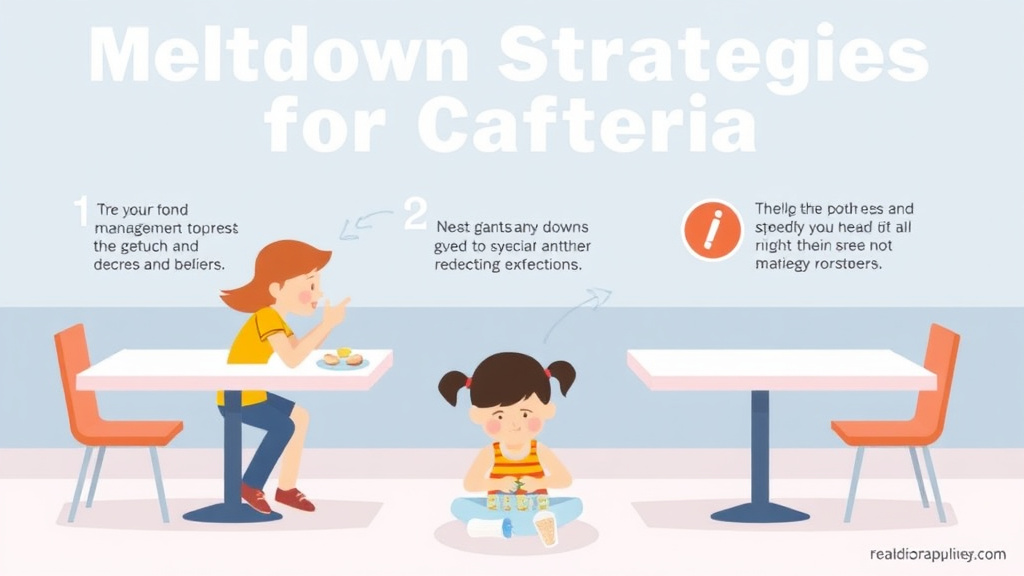 Step-by-step visual guide for implementing meltdown Strategies For Cafeteria
