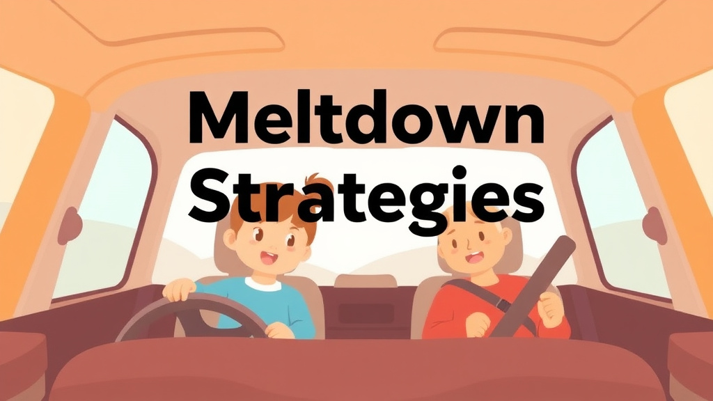 Educational graphic covering the essentials of meltdown Strategies For Road Trips
