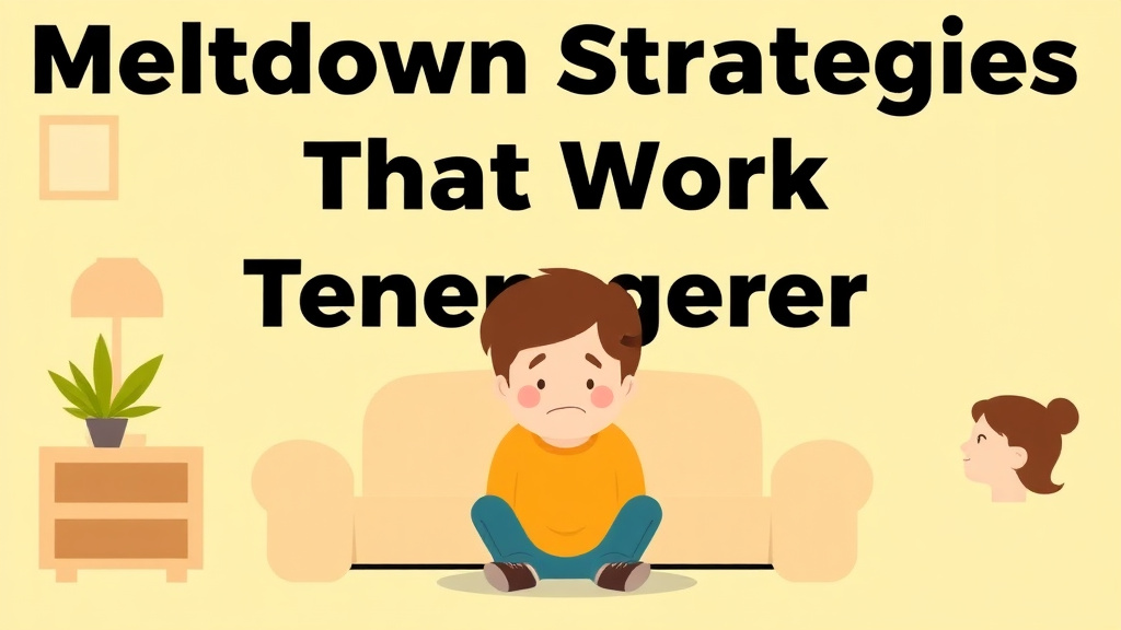 Conceptual diagram showing how meltdown Strategies That Work for Teenagers works in practice