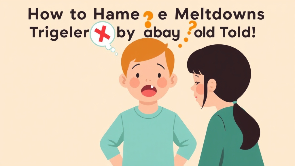 Clear illustration of handle Meltdowns Triggered by Being Told No with supporting details