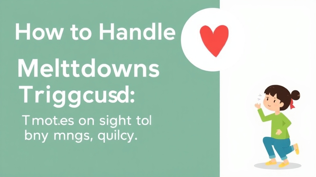 Action-oriented illustration showing how to apply handle Meltdowns Triggered by Being Told No