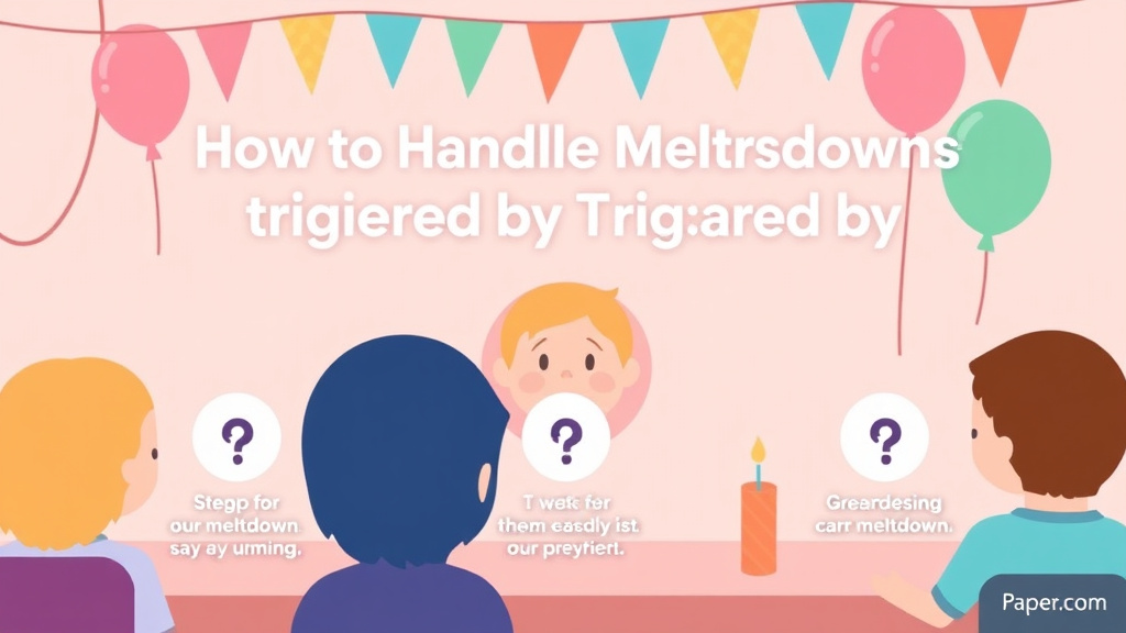 Step-by-step visual guide for implementing handle Meltdowns Triggered by Birthday Parties
