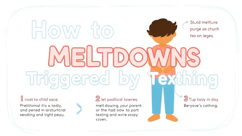 Practical workflow diagram for handle Meltdowns Triggered by Clothing Texture