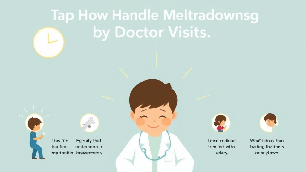 Action-oriented illustration showing how to apply handle Meltdowns Triggered by Doctor Visits