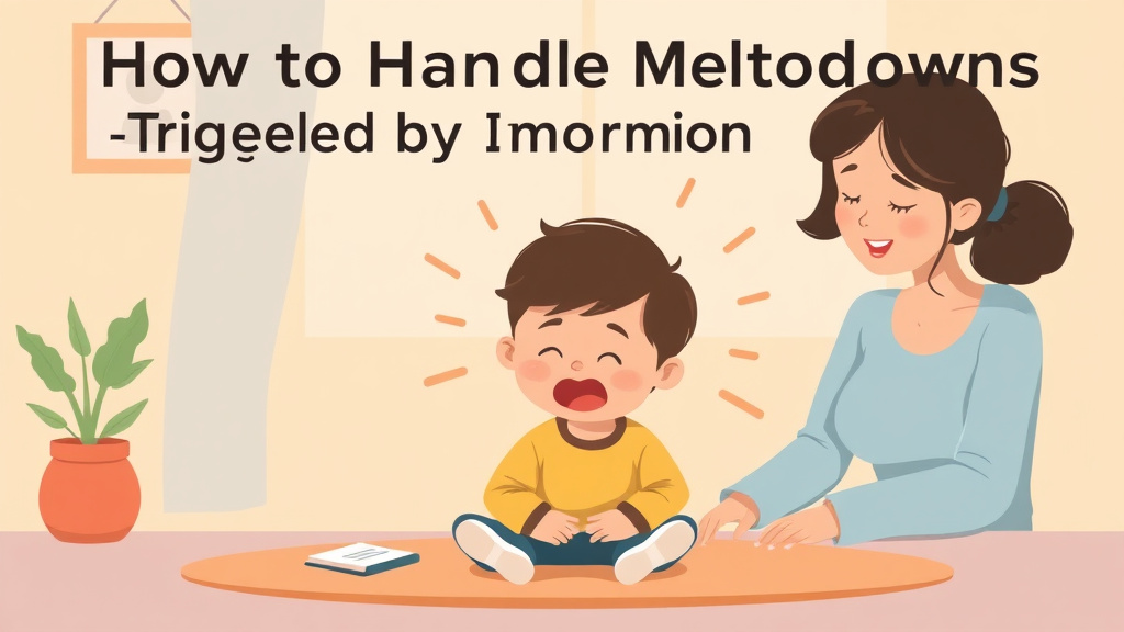 A professional illustration depicting handle Meltdowns Triggered by Morning Routine