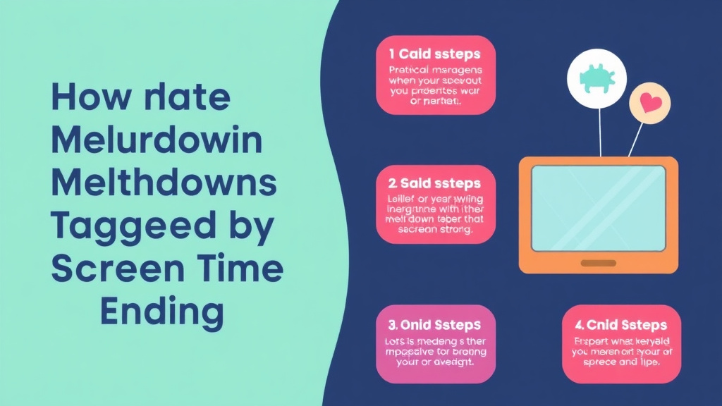 Process flow illustration for putting handle Meltdowns Triggered by Screen Time Ending into action