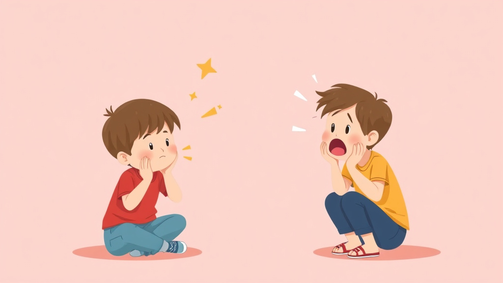 A professional illustration depicting handle Meltdowns Triggered by Sibling Conflict