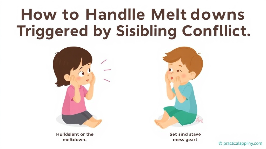 Hands-on guide visualization for handle Meltdowns Triggered by Sibling Conflict