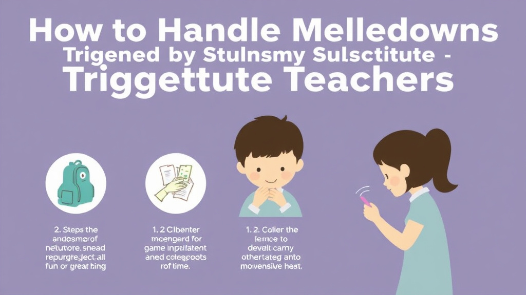 Practical checklist visual for handle Meltdowns Triggered by Substitute Teachers