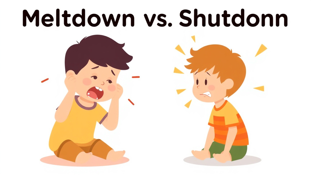 Illustration breaking down the fundamentals of meltdown Vs Shutdown Key Differences