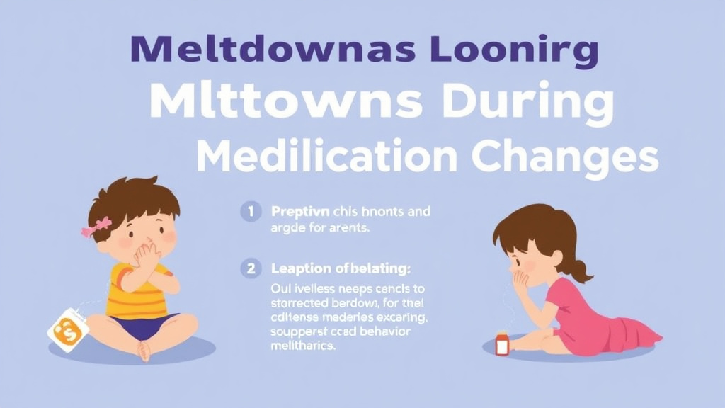 Step-by-step visual guide for implementing meltdowns During Medication Changes