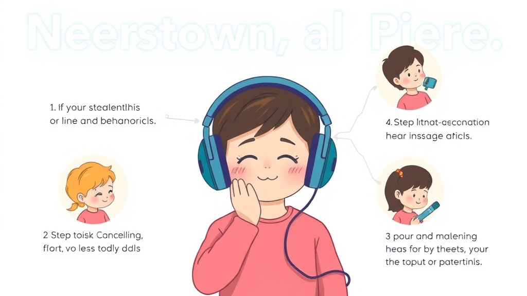 Process flow illustration for putting noise Canceling Headphones During Meltdowns into action