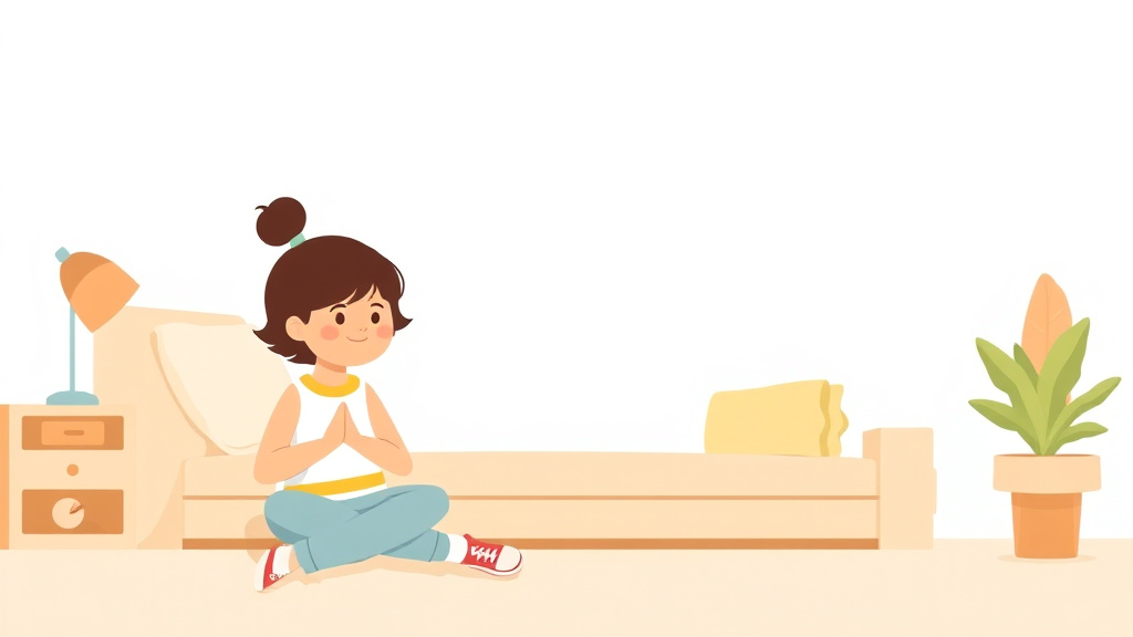 A professional illustration depicting predictable Routines Reduce Meltdowns