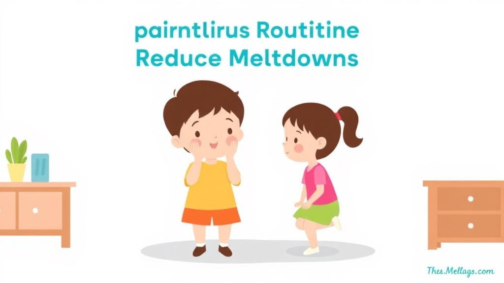 Step-by-step visual guide for implementing predictable Routines Reduce Meltdowns
