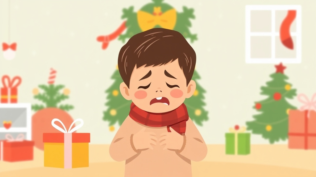 A professional illustration depicting preventing Holiday Meltdowns