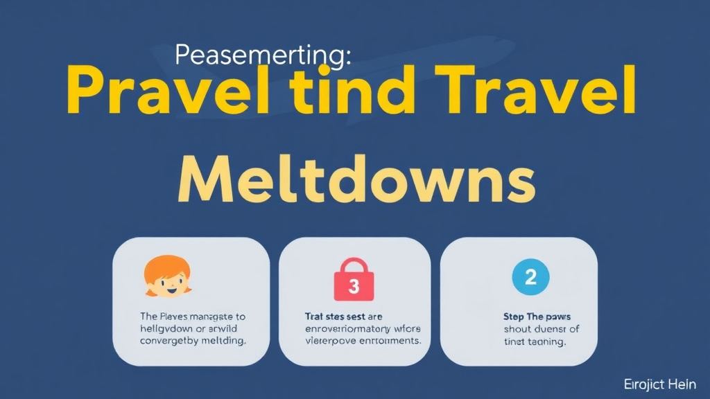 Practical checklist visual for preventing Travel Meltdowns