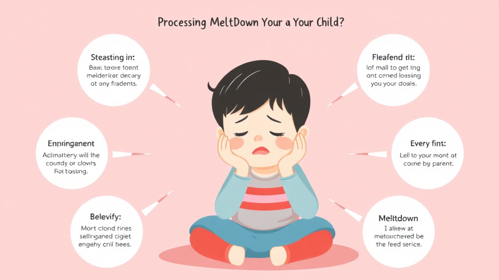 Step-by-step visual guide for implementing processing A Meltdown With Your Child