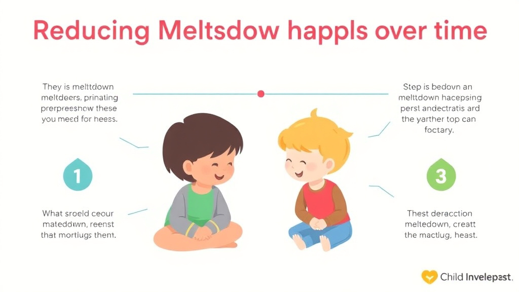 Step-by-step visual guide for implementing reducing Meltdown Duration Over Time