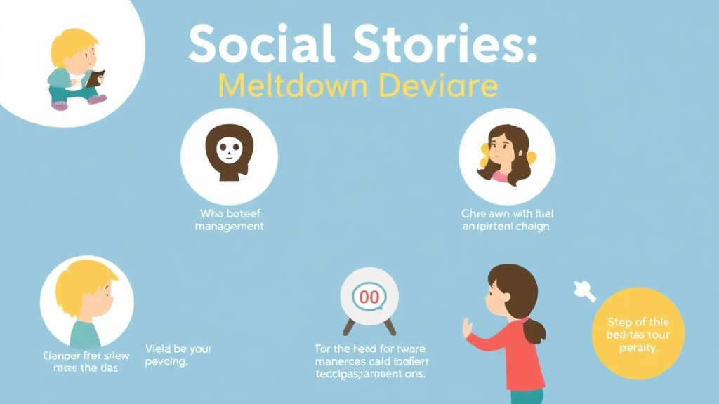 Practical workflow diagram for social Stories For Meltdown Prevention