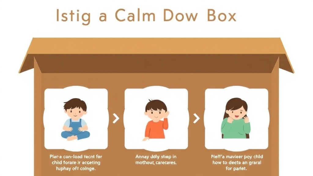 Step-by-step visual guide for implementing using A Calm Down Box