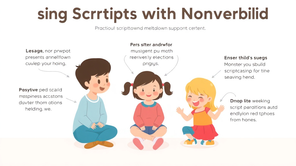 Practical workflow diagram for using Scripts With Nonverbal Children