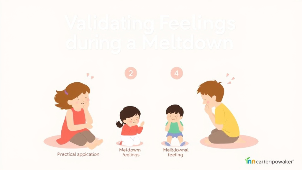 Real-world application diagram for validating Feelings During A Meltdown
