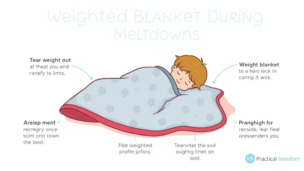 Practical workflow diagram for weighted Blanket During Meltdowns