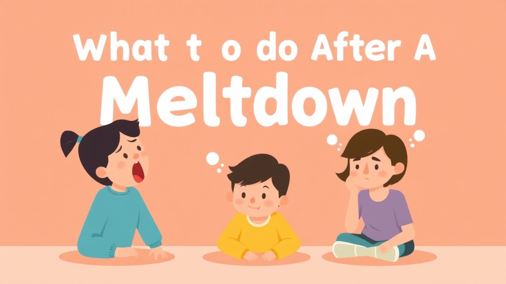 A professional illustration depicting what To Do After A Meltdown