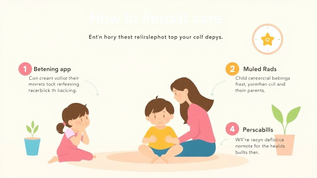 Action-oriented illustration showing how to apply find Respite Care